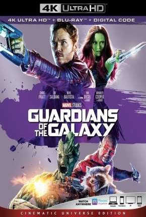 Capa do torrent Guardiões da Galáxia 4K